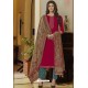 Rani And Blue Muslin Embroidered Straight Suit