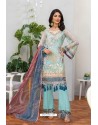 Sky Blue Party Wear Georgette Pakistani Style Suit
