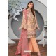 Light Orange Party Wear Georgette Pakistani Style Suit