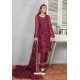 Maroon Party Wear Georgette Pakistani Style Suit