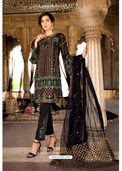 Black Georgette Party Wear Pakistani Style Suit