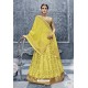 Yellow Banarasi Silk Heavy Designer Lehenga Choli