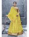 Yellow Banarasi Silk Heavy Designer Lehenga Choli