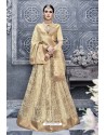 Golden Banarasi Silk Heavy Designer Lehenga Choli