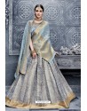 Blue Banarasi Silk Heavy Designer Lehenga Choli