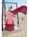 Pink Designer Bridal Wear Heavy Net Lehenga Suit