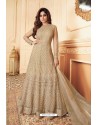 Golden Heavy Designer Butterfly Net Aanarkali Suit