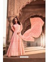 Pink Pure Viscose Georgette Designer Floor Length Suit