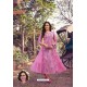Pink Party Wear Cotton Mal Long Kurti With Mask