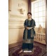 Peacock Blue Satin Silk Designer Party Wear Palazzo Suit