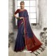 Navy Blue Designer Traditional Wear Art Silk Saree