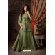 Mehendi Green Designer Navaratri Special Lehenga Suit
