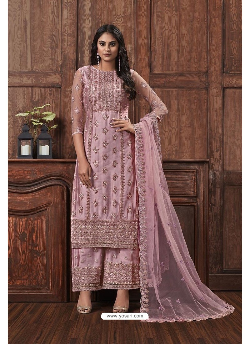 Pink Color Eid Pure Georgette Party Wear Pakistani Style Suits – krazy  kolours