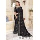 Black Heavy Designer Party Wear Chanderi Silk Saree