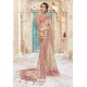 Light Beige Heavy Designer Party Wear Chanderi Silk Saree