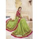 Green Party Wear Chanderi Silk Saree