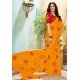 Yellow Chanderi Silk Party Wear Saree