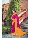 Rani Pink Dola Silk Designer Party Wear Saree