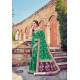 Jade Green Dola Silk Designer Party Wear Saree