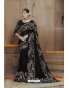 Black Georgette Party Wear Designer Saree