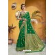 Forest Green Party Wear Designer Art Silk Saree