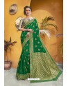 Forest Green Party Wear Designer Art Silk Saree