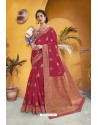 Red Party Wear Designer Art Silk Saree