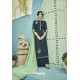 Teal Blue Pure Viscose Maslin Party Wear Palazzo Suit