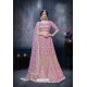 Mauve Heavy Worked Designer Net Lehenga Choli