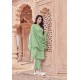 Green Designer Viscose Muslin Casual Wear Salwar Suit