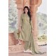 Beige Designer Viscose Muslin Casual Wear Salwar Suit