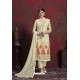 Modern Cream Designer Chiffon Party Wear Salwar Suit