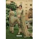 Olive Green Digital Printed Heavy Sorer Crepe Palazzo Suit