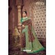 Pretty Multi Colour Designer Jacquard Work Dola Silk Saree