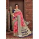 Fuchsia Latest Designer Dola Silk Saree