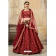 Adorable Maroon Art Silk Designer Lehenga Choli