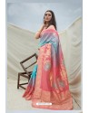 Multi Colour Handloom Weaving Silk Designer Saree