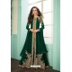 Dark Green Heavy Embroidered Real Georgette Designer Suit