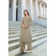Light Brown Pure Georgette Stylish Straight Suit
