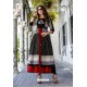 Black And Red Cotton And Rayon Fancy Readymade Kurti