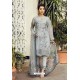 Grey Georgette Heavy Zari Embroidered Designer Suit