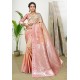 Peach Designer Classic Art Silk Saree