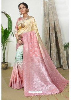 Glorious Multi Colour Designer Classic Art Silk Saree