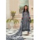 Grey Faux Georgette Pakistani Style Suit