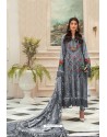 Grey Faux Georgette Pakistani Style Suit