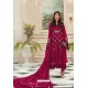 Rani Pink Faux Georgette Pakistani Style Suit