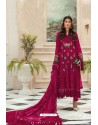 Rani Pink Faux Georgette Pakistani Style Suit