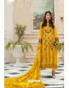 Yellow Faux Georgette Pakistani Style Suit