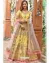 Light Yellow Chennai Silk Designer Lehenga Choli