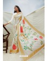 Sizzling White Pure Soft Silk Designer Saree